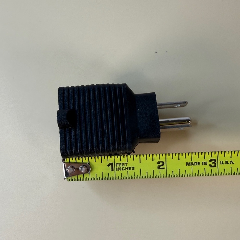 Black Power Plug Adapter - Picture 3 of 3